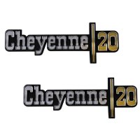 1973-74 Chevrolet Truck Cheyenne 20 Fender Emblem Set