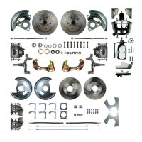 1967-1967 Pontiac Firebird Front and Rear Brake Conversion Kit The Right Stuff AFXDC42DX