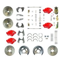 1965-1968 Chevrolet Biscayne Front and Rear Brake Conversion Kit The Right Stuff FSC664SDCZ