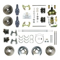 1958-1958 Chevrolet Biscayne Front and Rear Brake Conversion Kit The Right Stuff FSC584DCD