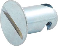 Allstar Performance ALL19270 0.550" Long Aluminum Quick Turn Flush Head Button, (Pack of 10)