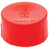 Allstar ALL50808 Red Plastic Fitting Cap for -20AN and - 1-5/8-12 Thread, (Pack of 10)