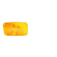 1956 Full-Size Chevrolet Amber Parking Light Lens with Chrome Bowtie Pair