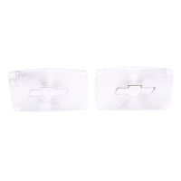 1956 Full-Size Chevrolet Clear Parking Light Lens with Chrome Bowtie Pair