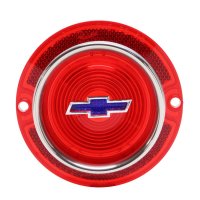 1963 Full-Size Chevrolet Red Tail Light Lens with Blue Bowtie