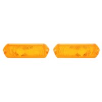 1963 Full-Size Chevrolet Amber Parking Light Lens, Sold as a Pair