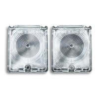 1966-1967 Chevy II and Nova Back Up Light Lens, Clear, Sold as a Pair