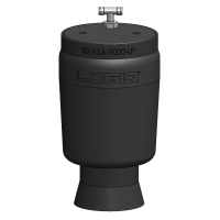 Replacement Air Spring (IQ-ASA-9000-LP) with Tee Fitting Installed