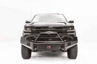 Fab Fours CS16-K3862-1 Black Steel Front Bumper For 16-18 Chevrolet Silverado 1500