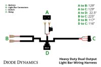 Heavy Duty Dual Output Light Bar Wiring Harness Diode Dynamics DD4045