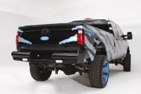 Fab Fours FS08-T1350-1 Black Steel Ranch Rear Bumper