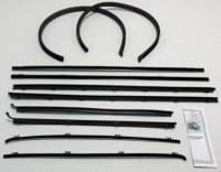 1964 Chevelle 2 Door Sedan Superkit Authentic Window Felts Whiskers Kit & Glass Run Set (10pcs)