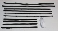 1965 Chevelle Convertible Superkit Authentic Window Felts Whiskers Kit & Glass Run Set (10pcs)