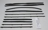 1965 Chevelle 4 Door Sedan Superkit Authentic Window Felts Whiskers Kit & Glass Run Set (10pcs)