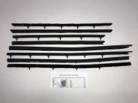 1966-67 Chevelle 4 Door Hardtop Authentic Window Felts Whiskers Kit (8pcs)