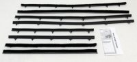 1966-67 Chevelle 4 Door Sedan Authentic Window Felts Whiskers Kit (8pcs)