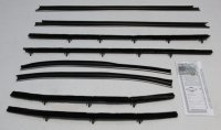 1969 Chevelle 2 Door Sedan Authentic Window Felts Whiskers Kit (8pcs)