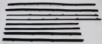 1965 Chevelle 2 Door Hardtop Replacement Window Felts Whiskers Kit (8pcs)