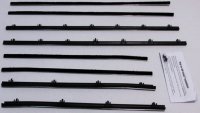 1966-67 Chevelle 2 Door Sedan Replacement Window Felts Whiskers Kit (8 pcs)