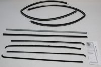 1955-57 Chevy Deluxe Sedan Delivery Authentic Window Felts Whiskers Kit (8pcs)