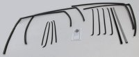 1955-57 Chevy 4 Door Station Wagon Bel Air Authentic Window Felts Whiskers Kit with Upper & Lower...