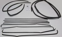 1955-57 Chevy Bel Air Deluxe 2 Door Sedan Vent Delete Authentic Window Felts Whiskers Kit, Upper ...