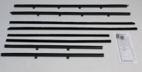 1961-64 Bel Air & Biscayne 2 Door Sedan Authentic Window Felts Whiskers Kit (8pcs)