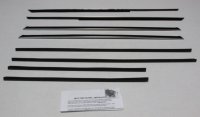 1963-64 Impala 4 Door Station Wagon & Sedan Authentic Window Felts Whiskers Kit (8pcs)