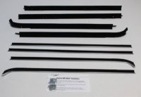 1971-74 Impala 4 Door Sport Sedan Authentic Window Felts Whiskers Kit (8pcs)