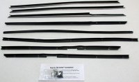 1965-66 Impala 4 Door Hardtop Replacement Window Felts Whiskers Kit (8pcs)