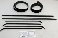 1964-66 G.M. Truck Superkit Authentic Window Felts Whiskers Kit, Division Bars, & Upper Channels ...