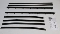 1968-72 Nova 2 Door Sedan Authentic Window Felts Whiskers Kit (8pcs)