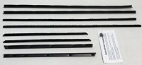 1962-65 Nova & Chevy II Convertible Replacement Window Felts Whiskers Kit (8pcs)