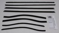 1966-67 Cutlass Supreme 2 Door Hardtop Authentic Window Felts Whiskers Kit W/ Buick Special Moldi...