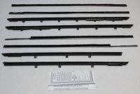 1962 Bonneville, Catalina, and Parisienne 4 Door Hardtop Authentic Window Felts Whiskers Kit (8pc...