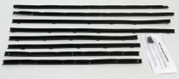 1964 GTO & Lemans 2 Door Hardtop Replacement Window Felts Whiskers Kit (8pcs)