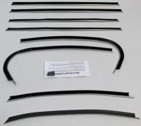 1968 GTO & Lemans 2 Door Hardtop Replacement Window Felts Whiskers Kit (8pcs)