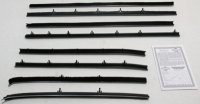 1966-67 Tempest 2 Door Hardtop Authentic Window Felts Whiskers Kit (8pcs)