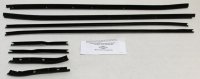 1971-73 Cougar XR-7 Convertible Replacement Window Felts Whiskers Kit (8pcs)