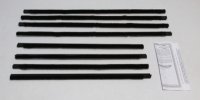 1964-65 Falcon 4 Door Station Wagon Authentic Window Felts Whiskers Kit (8pcs)