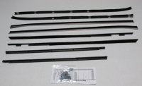 1964 Galaxie 500 4 Door Sedan Authentic Window Felts Whiskers Kit (8pcs)