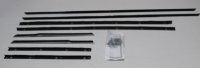 1965-66 Galaxie Convertible Authentic Window Felts Whiskers Kit (8pcs)