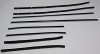 1970-71 Torino Fastback Authentic Window Felts Whiskers Kit With Buick Special Molding (8pcs)