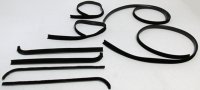 1971-72 Ford Truck Superkit Authentic Window Felts Whiskers Kit, Division Bars & Upper Channels (...