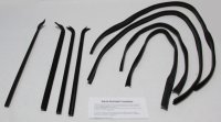 1973-79 Ford Truck Superkit Authentic Window Felts Whiskers Kit, Division Bars, & Upper Channels ...