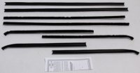 1967-69 Barracuda Notchback Authentic Window Felts Whiskers Kit (8pcs)