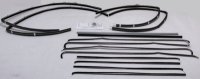 1955-57 Bel Air Deluxe 2 Door Sedan Authentic Window Felts Whiskers Kit With Clipped Upper & Lowe...