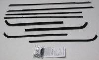 1963-65 Mopar B-Body 2 Door Sedan Authentic Window Felts Whiskers Kit (8pcs)