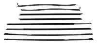 1965-66 Buick Lesabre 2 Door Hardtop Authentic Style Window Felts Whiskers Kit (8pcs)