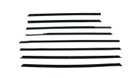 1961 Cadillac 4 Door Sedan Authentic Window Felts Whiskers Kit (8 pcs)